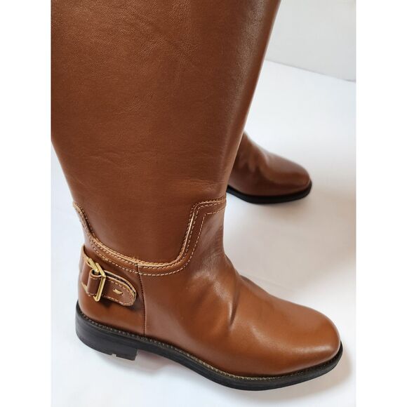Franco Sarto Merina Riding Boots – Women’s 6 – Wide Calf – Cognac Brown - Picture 8 of 11